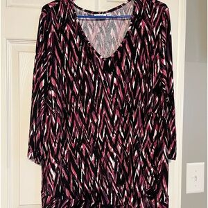 Avenue twist front shirt